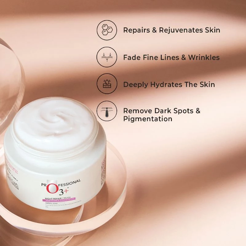 O3+ Night Repair Cream Brightening & Glow Boosting, 50 g-2.webp